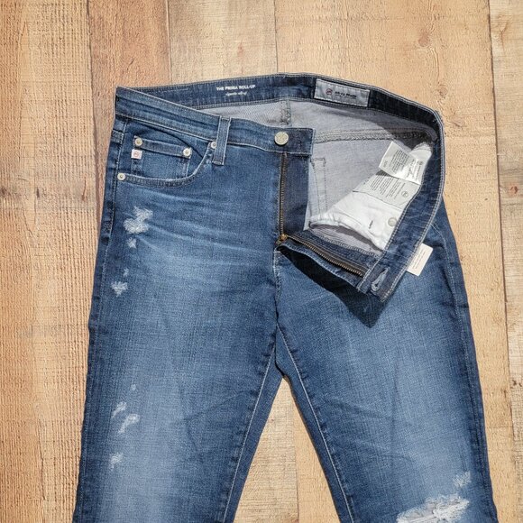 AG Adriano Goldschmied The Prima Roll Up Cigarette Roll-Up Denim Jeans - Picture 5 of 15